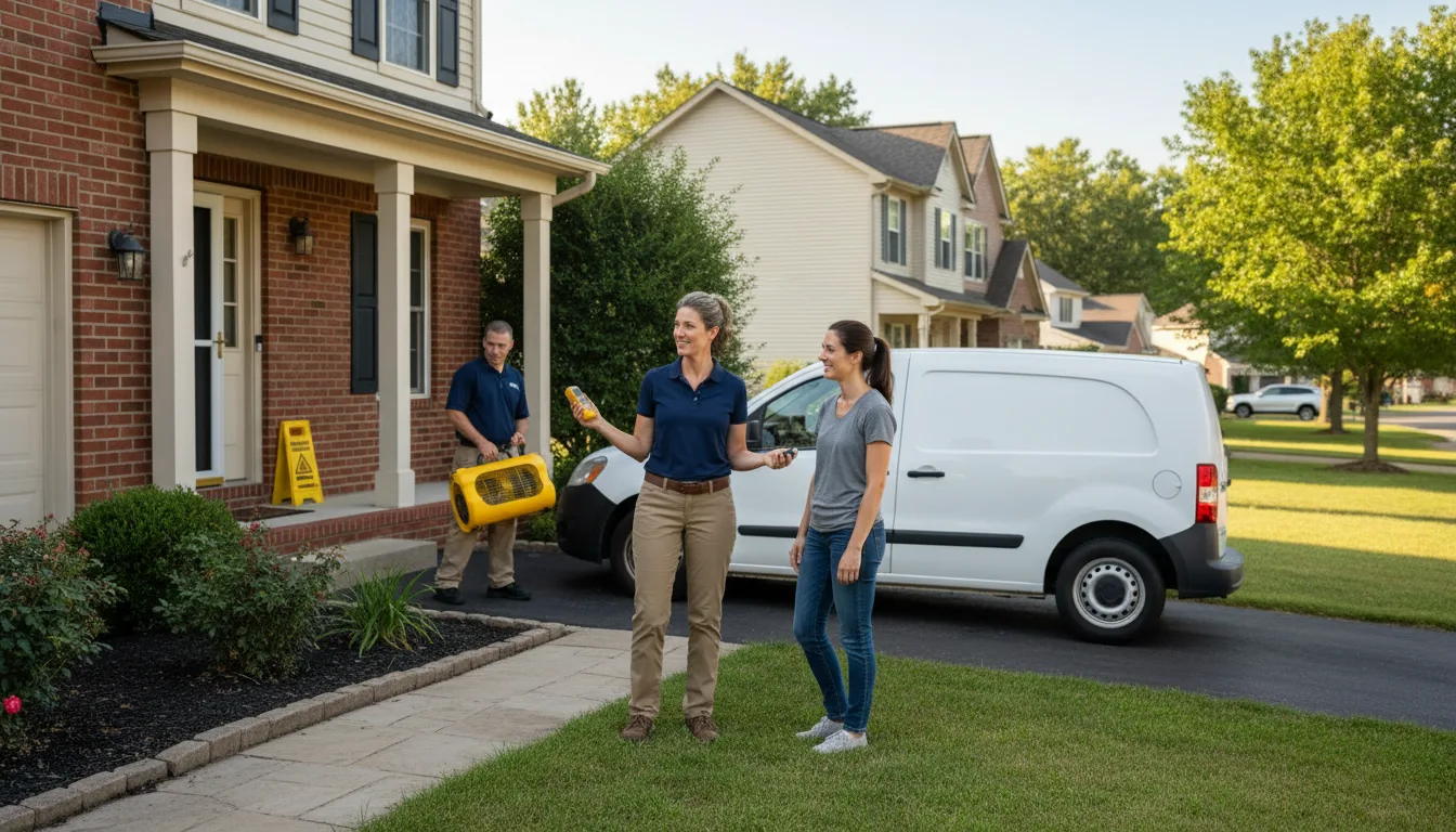 Residential water damage restoration in Columbia, VA